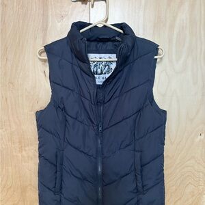 Dark Navy Gray Cole Haan XS Puffer Vest